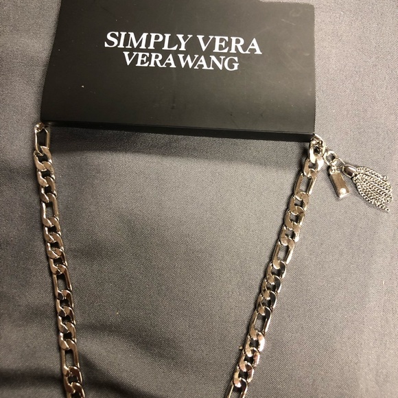 Simply Vera Vera Wang Silver Chain Necklace with Charms - Picture 3 of 6